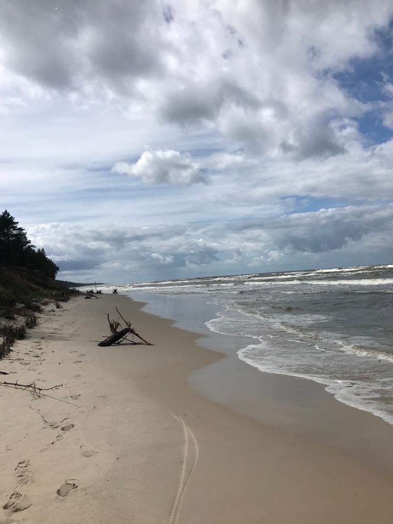 Bałtycka plaża i morze — Kopalino